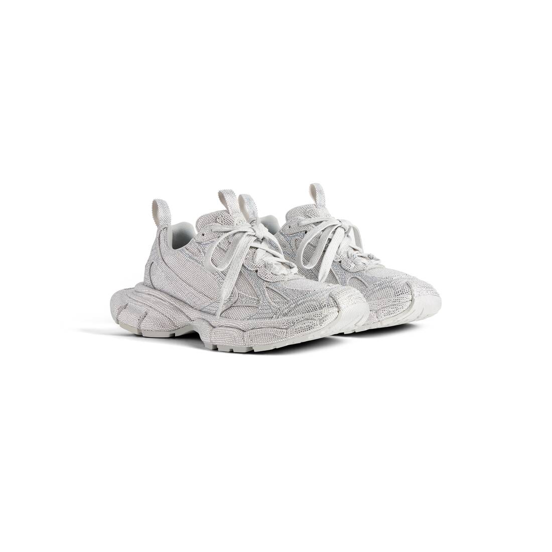 Women’s 3xl Sneaker With Rhinestones  in Light Grey - Image 2